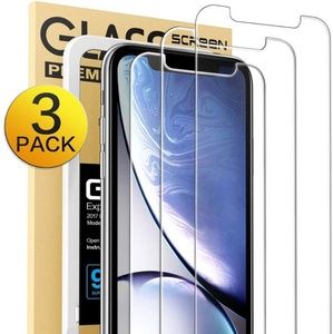 *FREE W/ PURCHASE* 3pk Tempered Glass iPhone XR